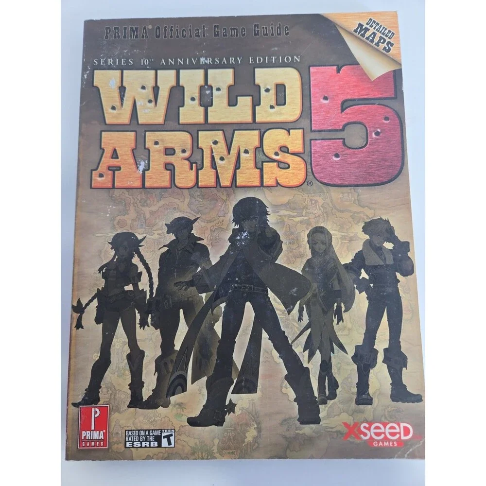 Wild Arms 5 Prima Official Strategy Guide 10th Anniversary PlayStation 2 *EUC